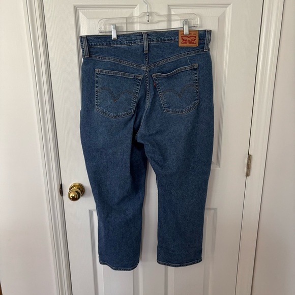 Levi’s Weggie high rise Blue Straight Jeans SZ 16 W - Picture 4 of 9